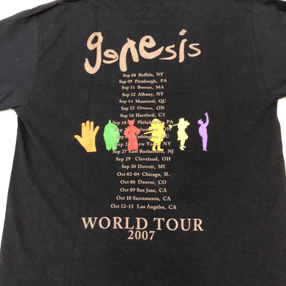 GENESIS T-Shirt - Turn It On Again 2007 Reunion Concert - Fruit Of The Loom - Picture 5 of 7